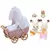 Sylvanian Families (Europe) - Jumeaux Lapin Chocolat / Poussette Double