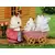 Sylvanian Families (Europe) - Jumeaux Lapin Chocolat / Poussette Double