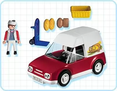 Playmobil dans la ville - Boulanger en camionnette