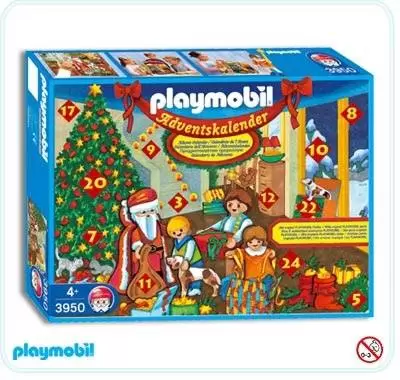 Calendrier de l\'Avent Playmobil - Calendrier de l\'Avent : Enfants et cheminée