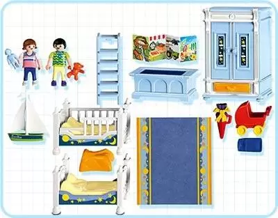 Playmobil Maisons et Intérieurs - Enfants dans chambre traditionnelle