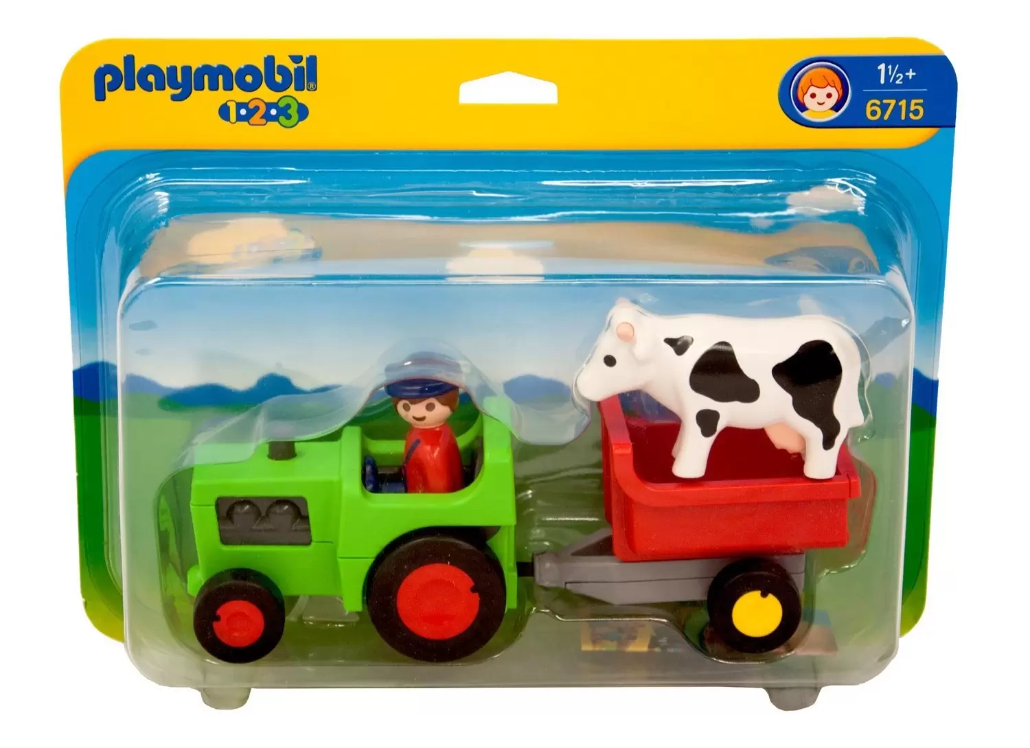 Playmobil 1.2.3 - Fermier et tracteur 1.2.3