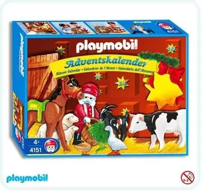 Calendrier de l\'Avent Playmobil - Calendrier de l\'Avent Animaux dans étable