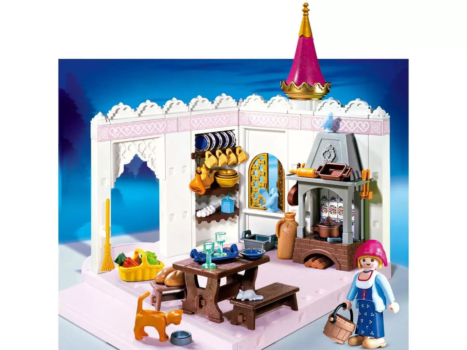 Playmobil Princesses - Cuisinière et cuisine de princesse