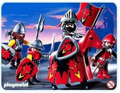 Playmobil Chevaliers - Chevaliers dragon rouge