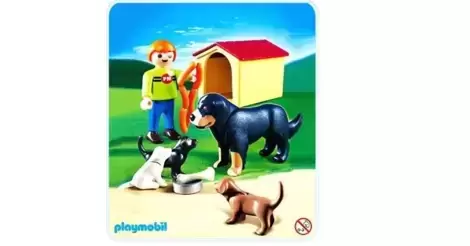 Playmobil chien et fermier - Playmobil