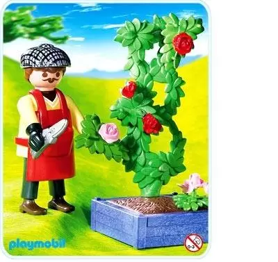 Playmobil dans la ville - Horticulteur et rosier