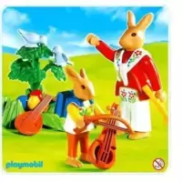 Bunnies' Music Lesson