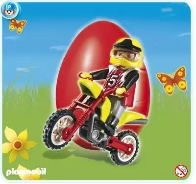 Pilote de motocross Playmobil