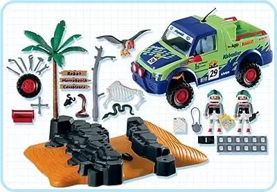 Playmobil Sports Mécaniques - Pilotes / pick-up de rallye
