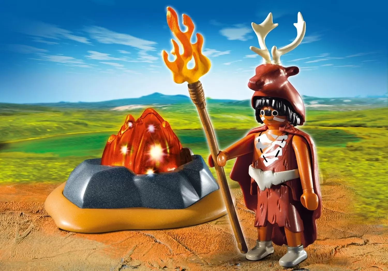 Playmobil Prehostoric - Fire Guardian with LED Fire