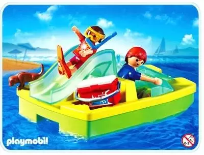 Famille sur yacht (Blue Marlin) - Playmobil en vacances 3645-B