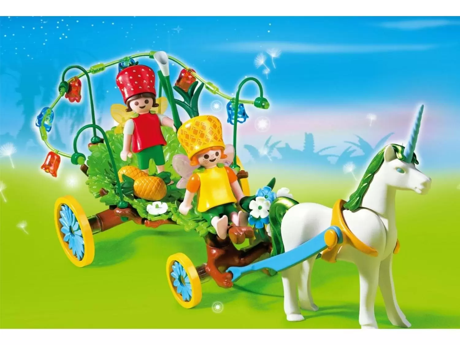 Playmobil Fées - Calèche avec licorne et fées