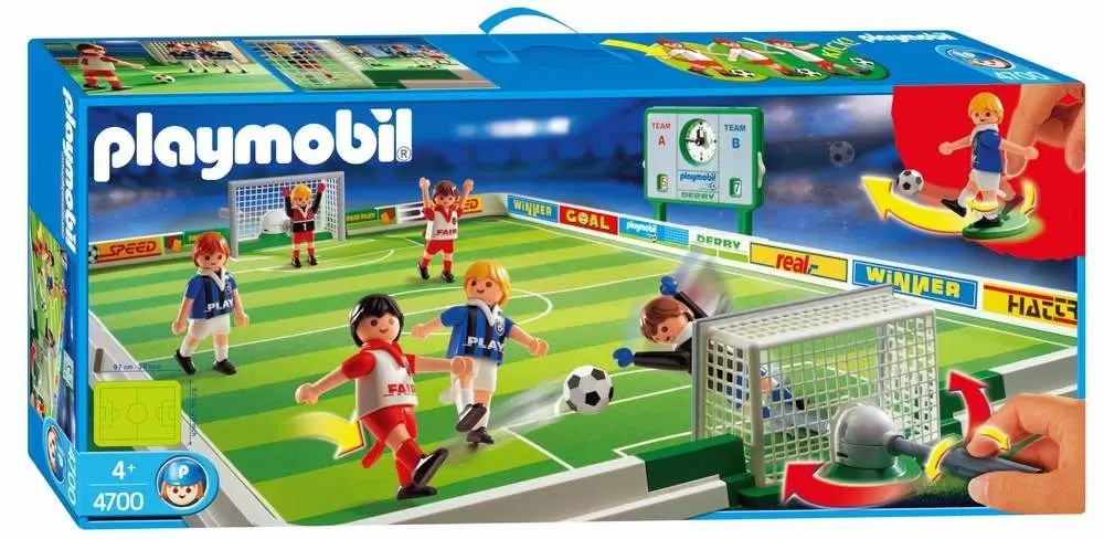 Playmobil Football - Joueurs et terrain de football