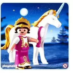Princess with unicorn