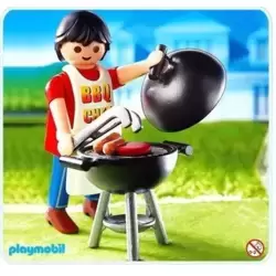 Dad with Barbeque