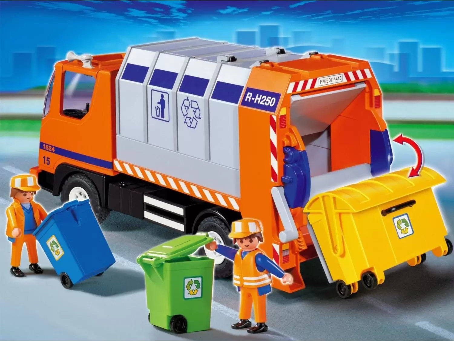 Playmobil dans la ville - Camion de recyclage ordures