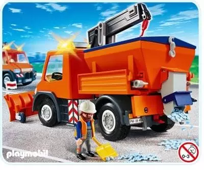 Playmobil Chantier - Chauffeur avec camion chasse-neige