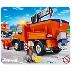 Driver with snowplow