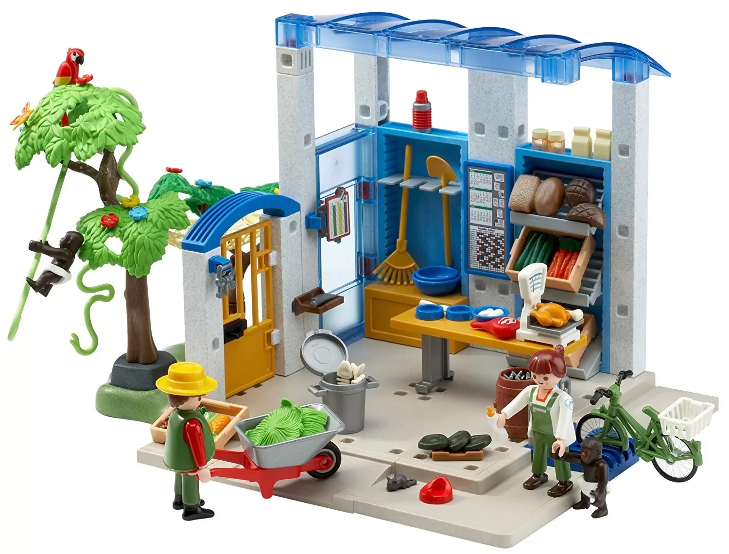 Playmobil Parc Animalier - Local stockage aliments pour animaux