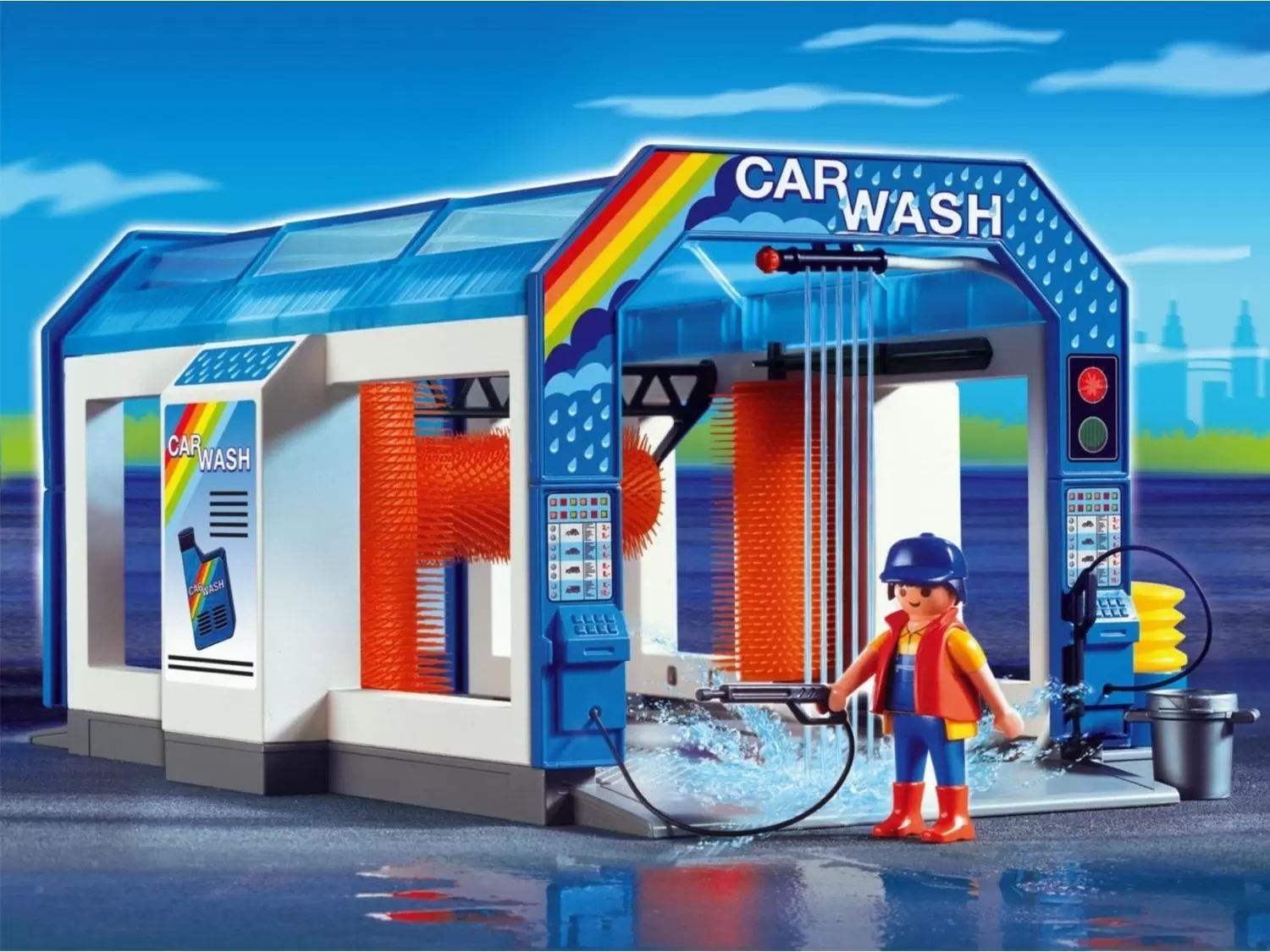 Playmobil dans la ville - Station de lavage voitures