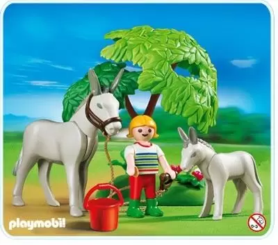 Playmobil équitation - Ane avec ânon
