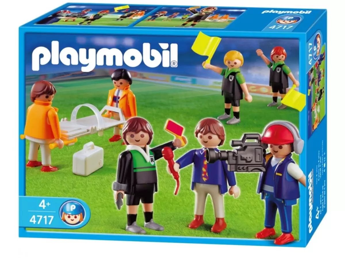 Playmobil Soccer - Football Referee, Linesmen and camera man