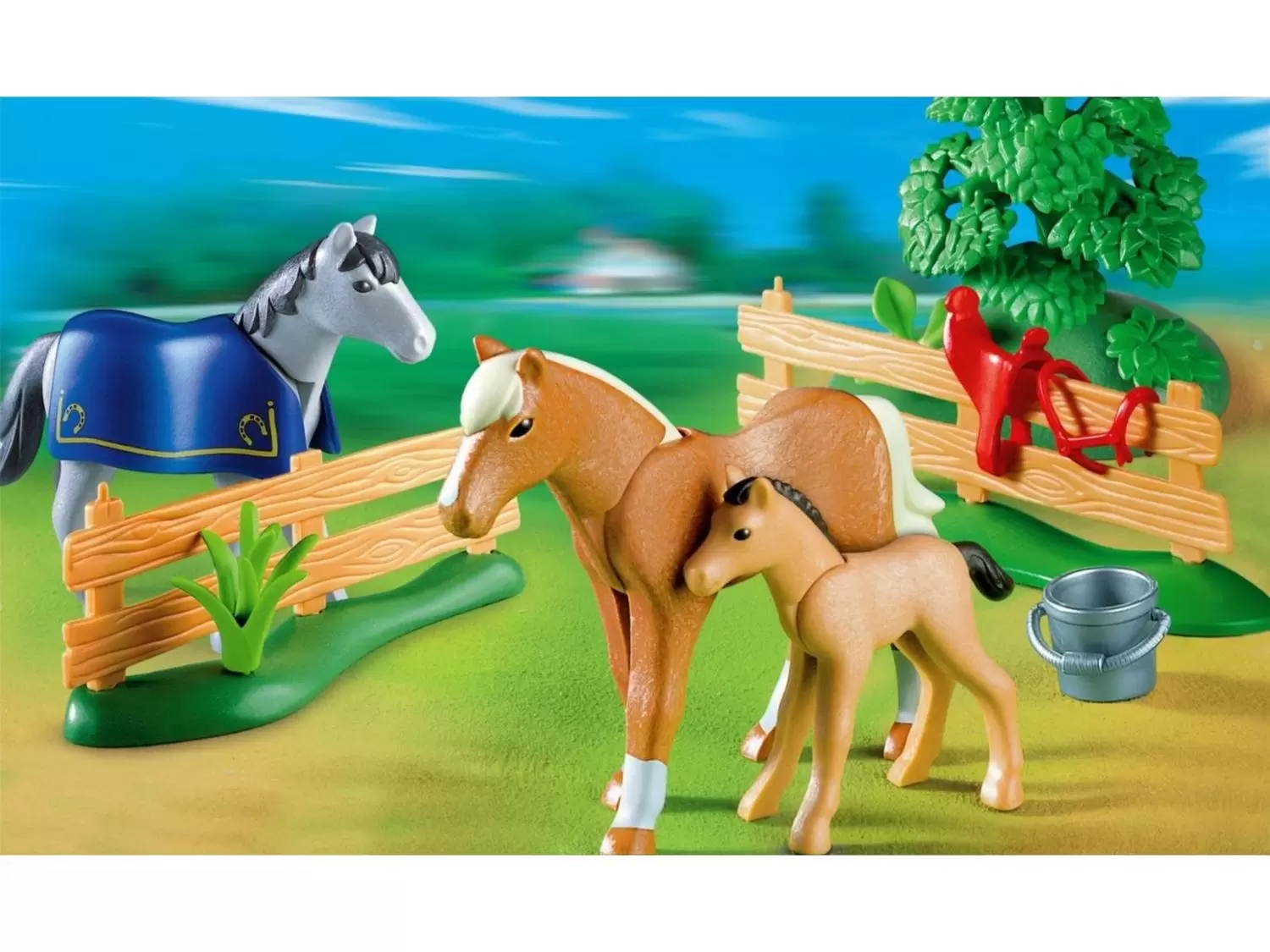 Playmobil équitation - Famille de chevaux