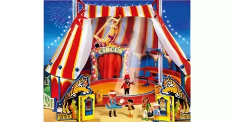 Miniature Kong Lear kapital Circus Ring - Playmobil Circus 4230
