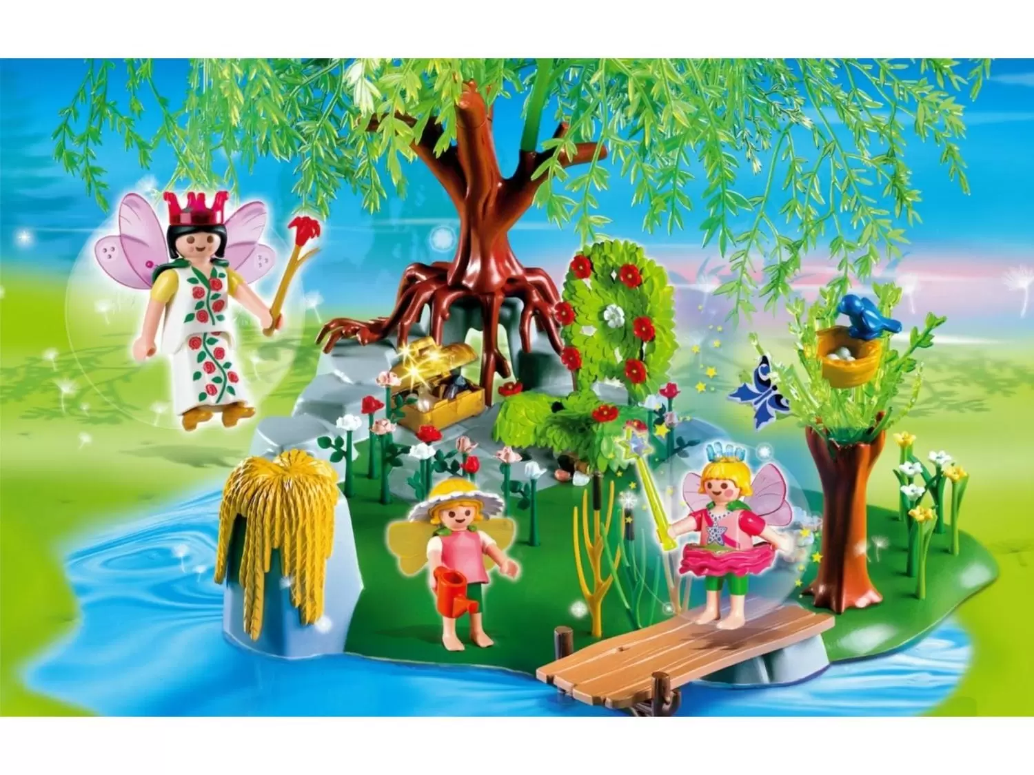 2006 Playmobil Garden Of Fairy Tales 4197 Pixies of Sunflowers MIB