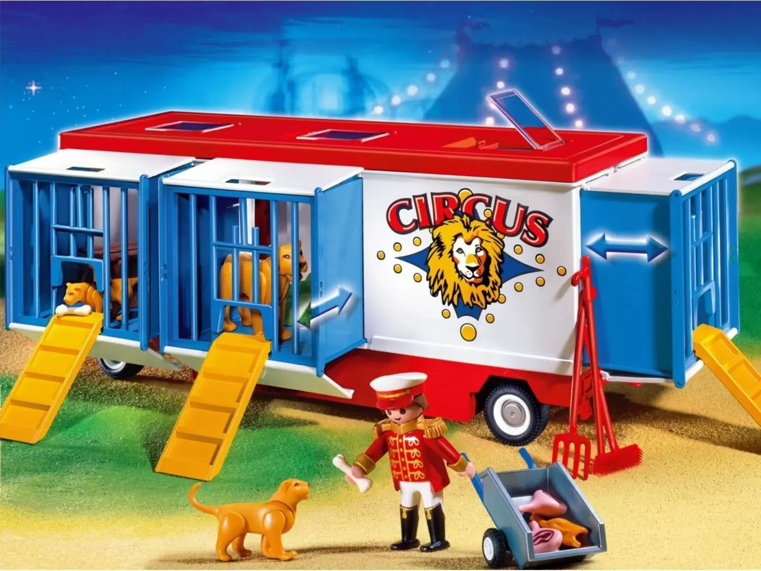 Playmobil Circus - Monsieur Loyal avec remorque aux fauves