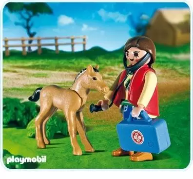 Playmobil équitation - Duo Vétérinaire et poulain