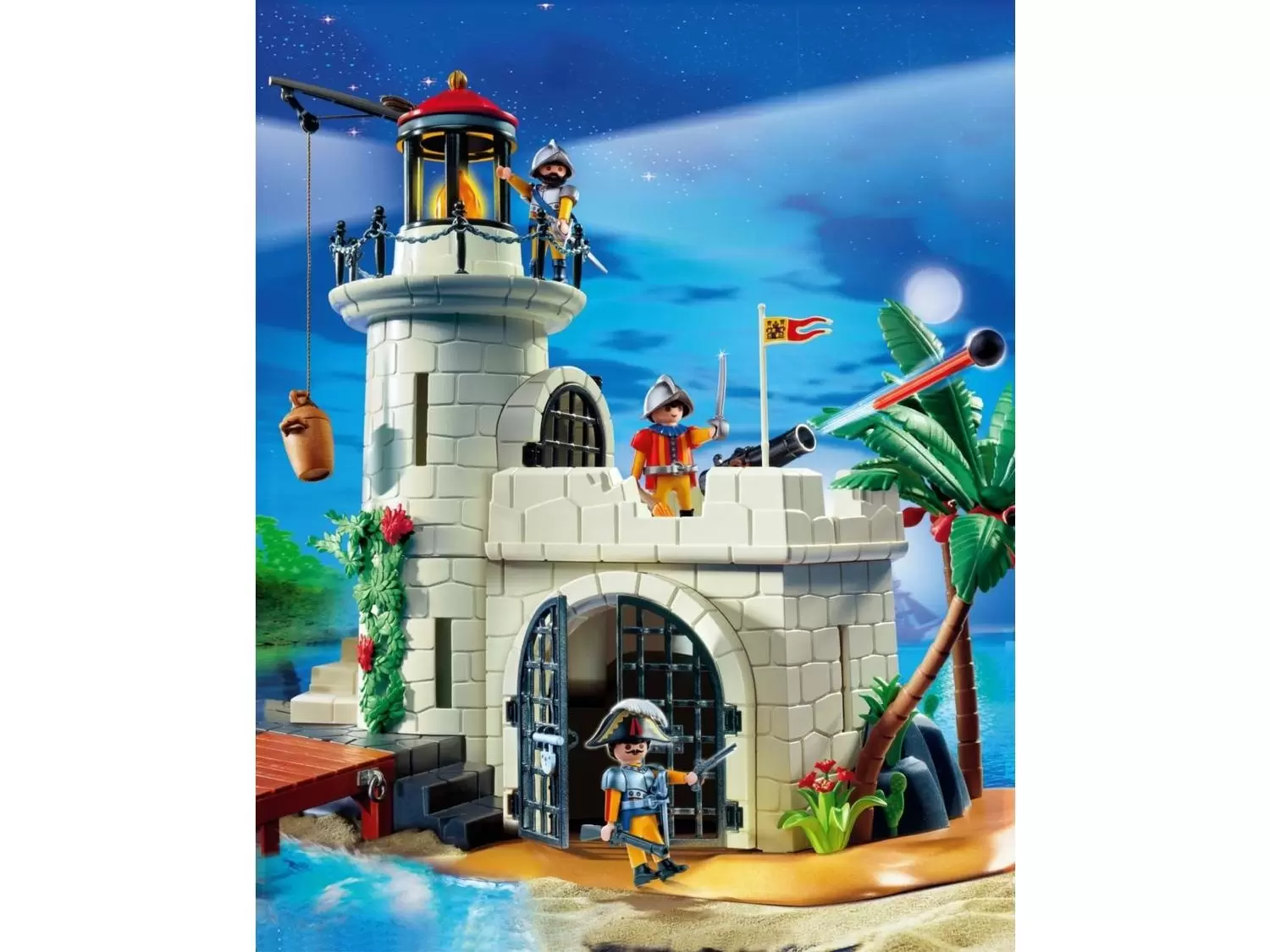 Pirate Playmobil - Soldiers fortress with lighthouse