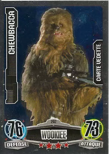 Force Attax Star Wars Saga - Carte Vedette : Chewbacca