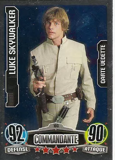 Force Attax Star Wars Saga - Carte Vedette : Luke Skywalker