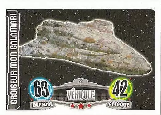 Force Attax Star Wars Saga - Croiseur Mon Calamari