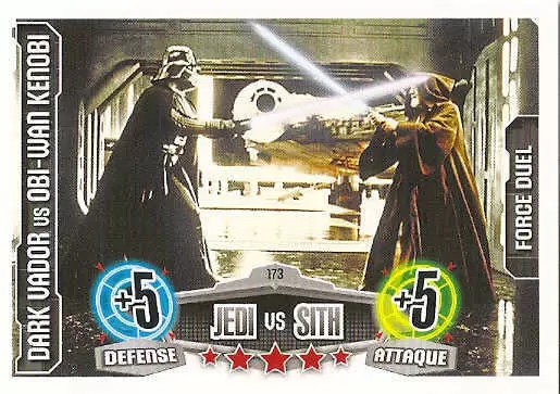 Force Attax Star Wars Saga - Dark Vador vs Obi-Wan