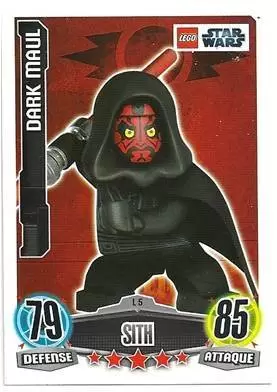 Force Attax Star Wars Saga - L5 Limited Edition : Dark Maul Lego