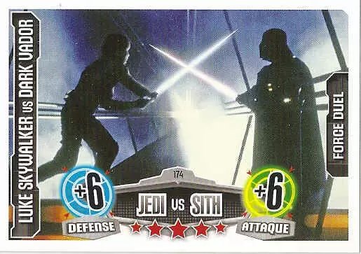 Force Attax Star Wars Saga - Luke Skywalker vs Dark Vador