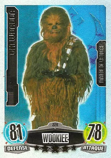 Force Attax Star Wars Saga - Maître de la Force : Chewbacca