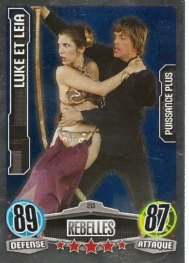 Force Attax Star Wars Saga - Puissance Plus : Luke et Leia