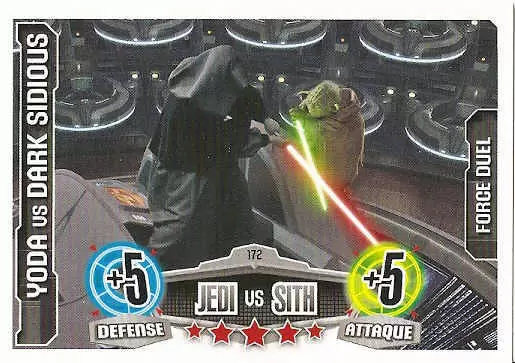 Force Attax Star Wars Saga - Yoda vs Dark Sidious