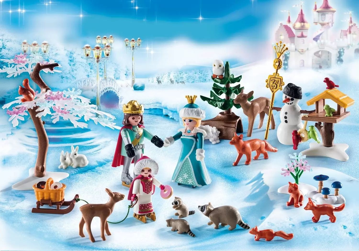 Calendrier de l\'Avent Playmobil - Calendrier de l\'avent : Princesse et prince des neiges