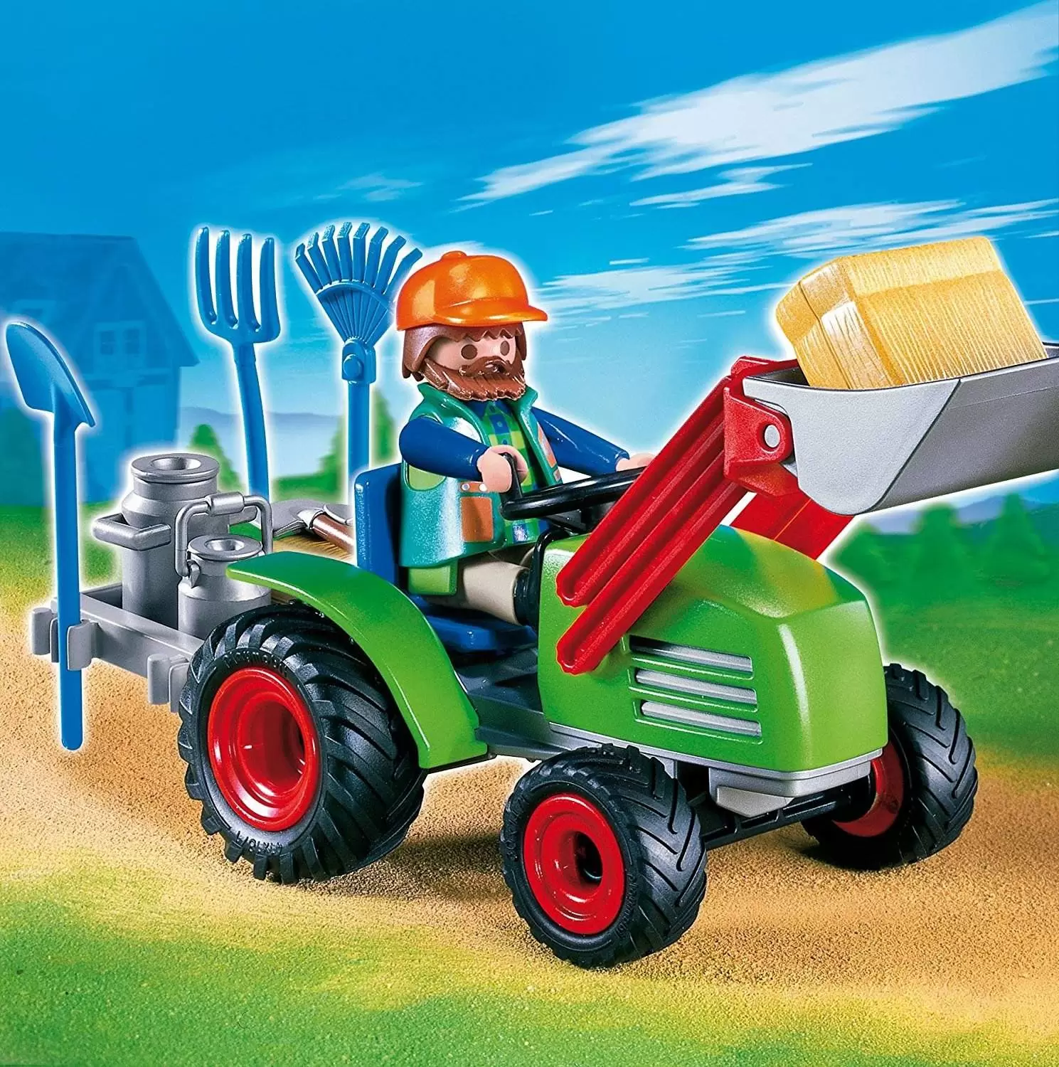 Playmobil Fermiers - Agriculteur avec tracteur