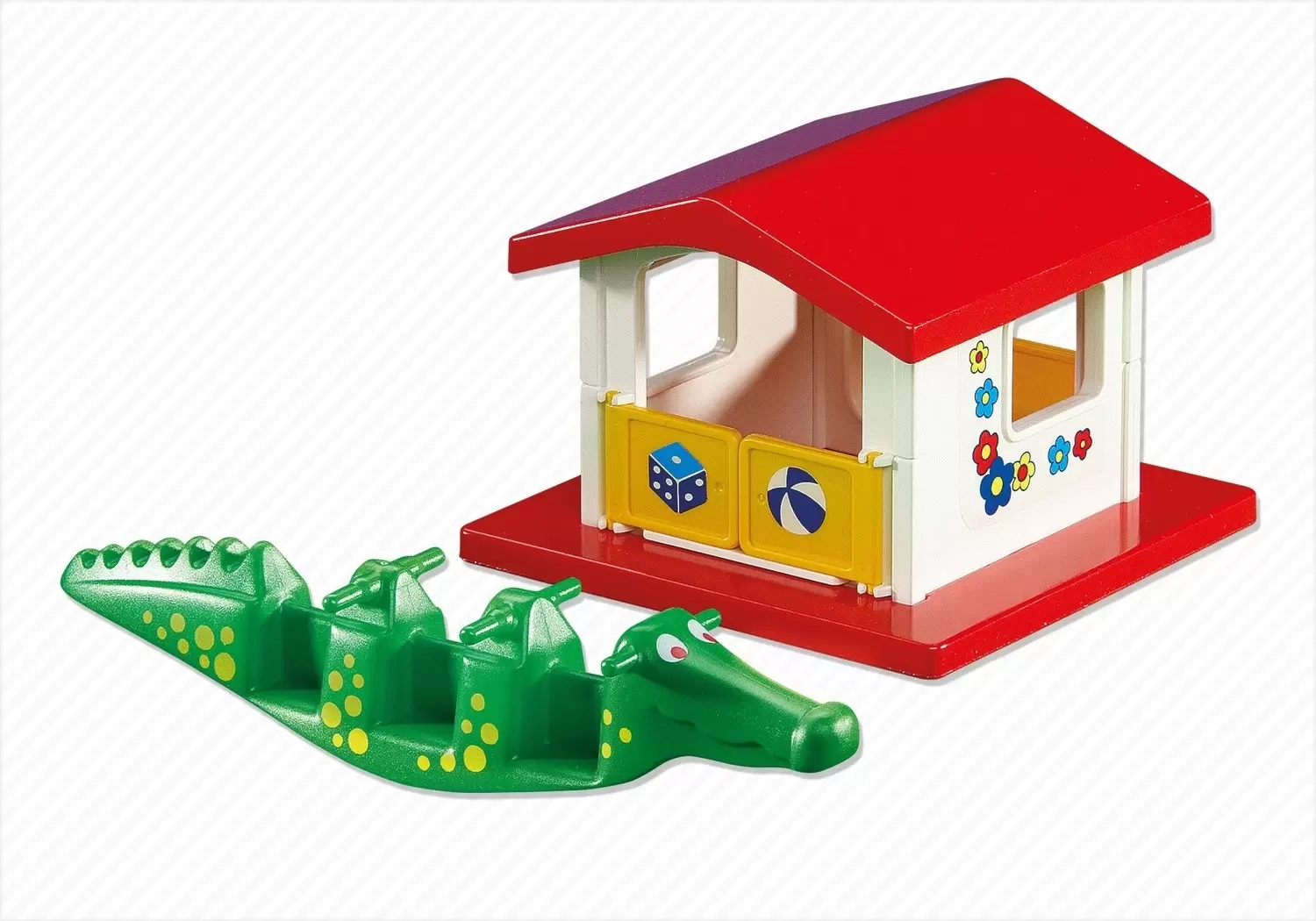 Accessoires & décorations Playmobil - Cabane de jeu et crocodile à bascule