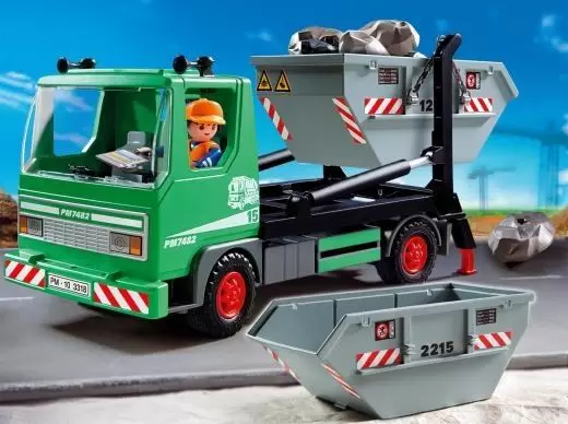 Playmobil Chantier - Camion à bennes basculantes