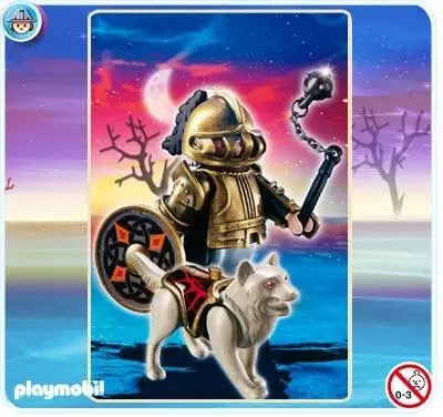 Playmobil Middle-Ages - Soldier in armor with wolf