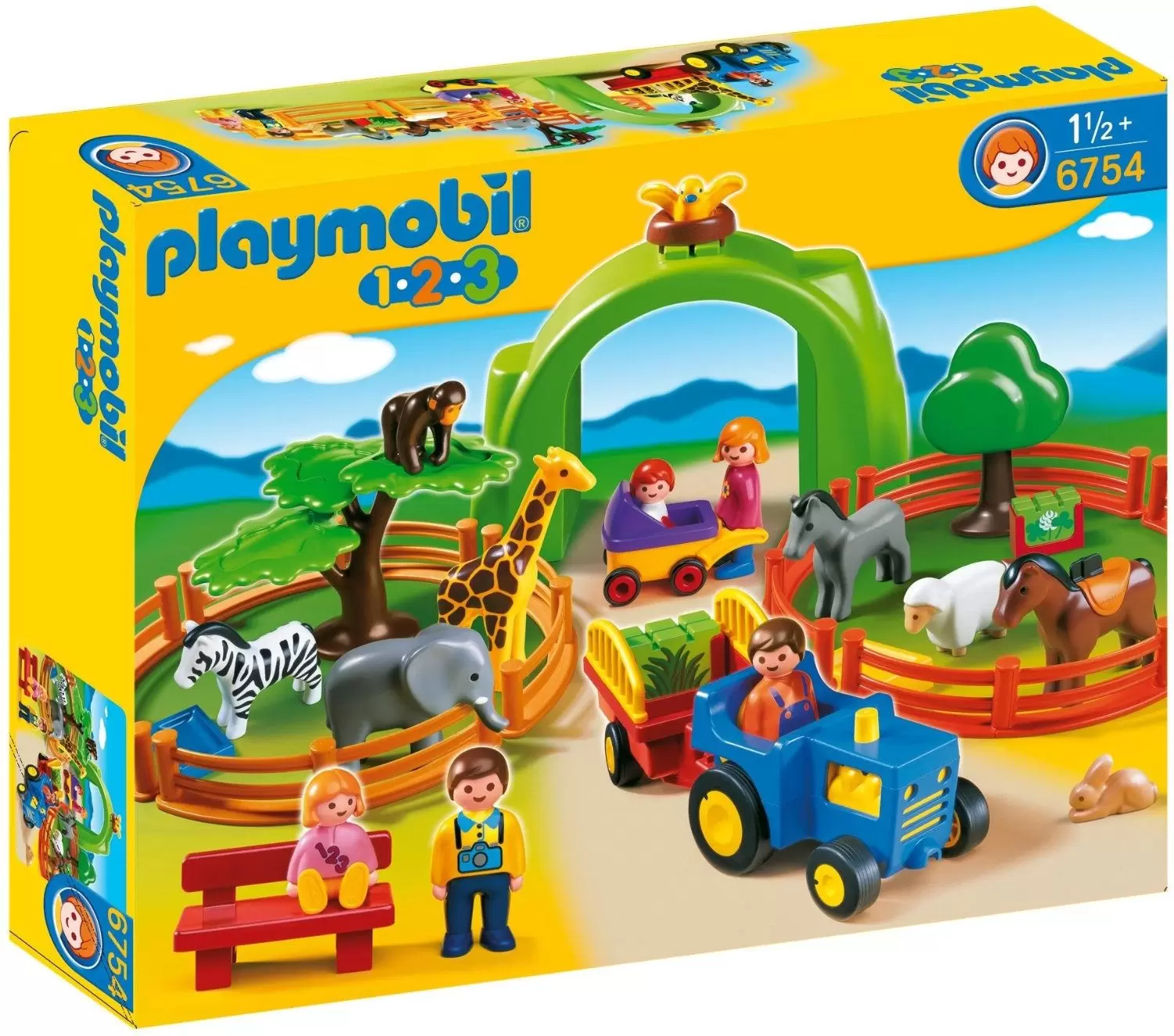 Playmobil 1.2.3 - Coffret Grand zoo 1.2.3