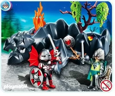 Playmobil Chevaliers - CompacSet Chevaliers Dragons