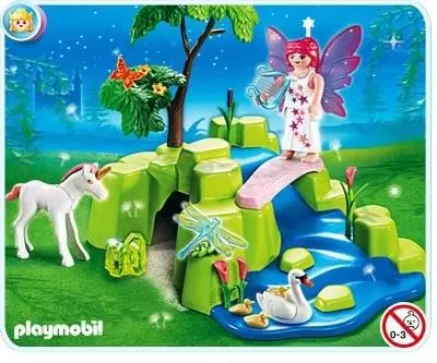 Playmobil Fées - CompactSet Jardin de fées avec licorne